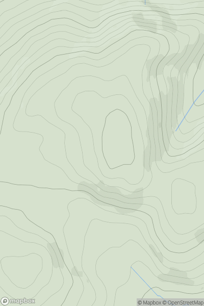 Thumbnail image for Foel Goch [Welshpool to Hay-on-Wye] showing contour plot for surrounding peak